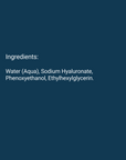 Ingredients list for UltraRenew AHA