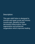 Product description for O3 Pain Relief.