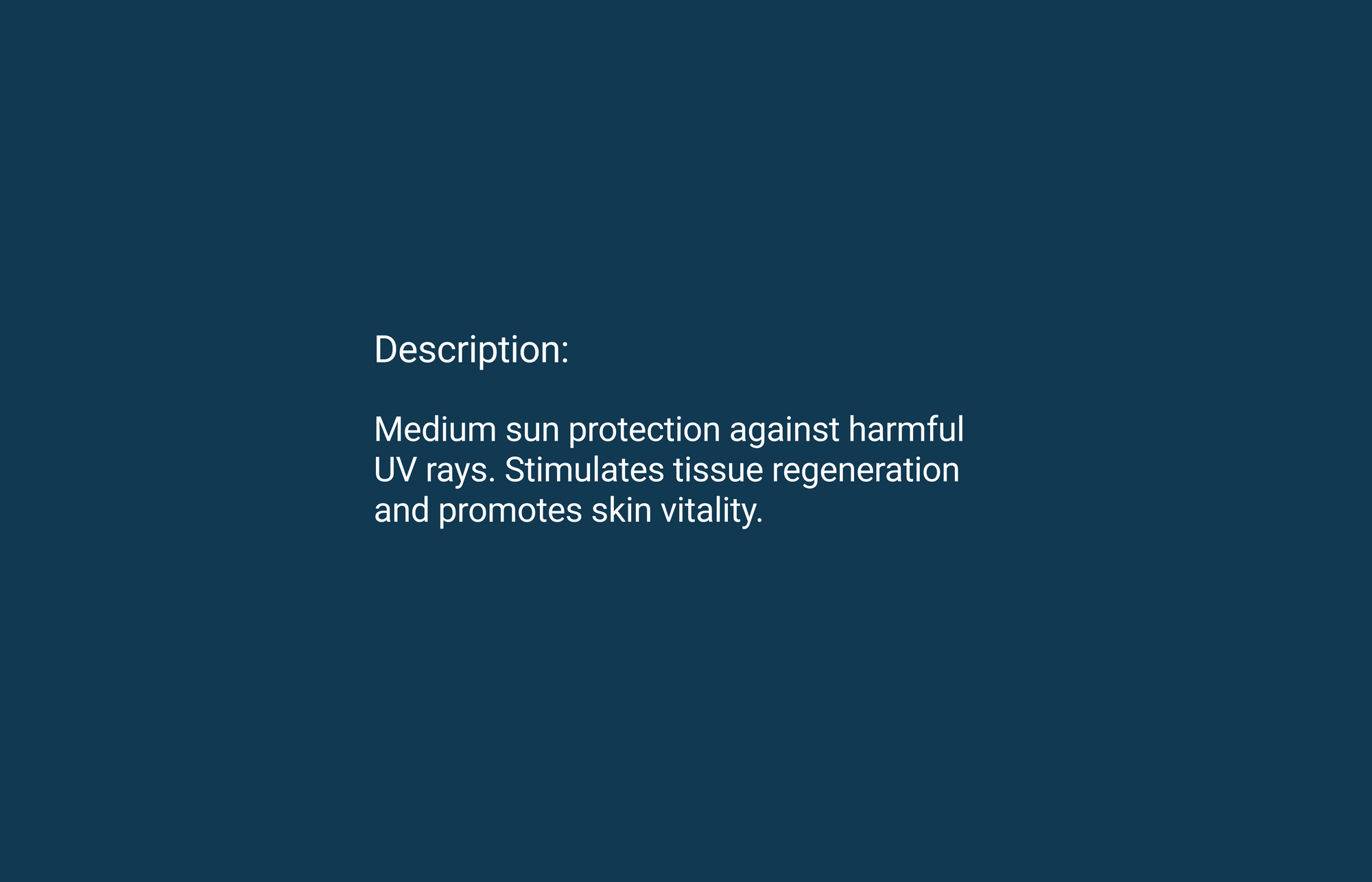 Product description for O3 SunGuard.